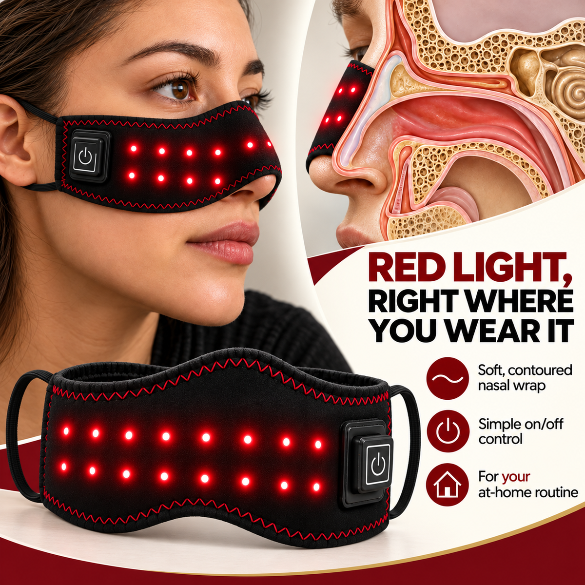 Red Light Nasal Wrap